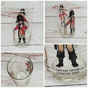Vintage 1977 Captain Crook McDonalds Glass Collector Series Tumbler Cup